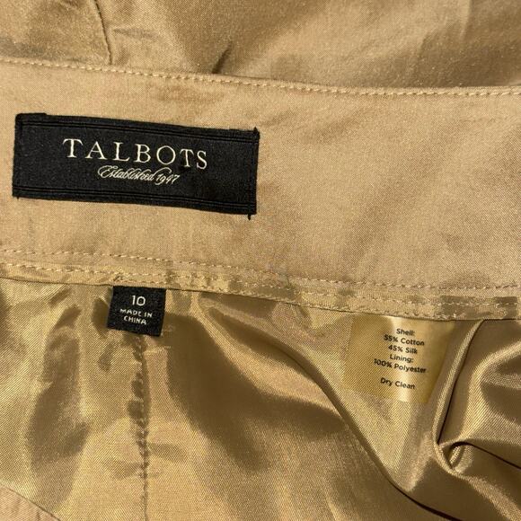 Talbots Women’s Signature Pants Straight Leg Cotton Silk Blend Size 10 NWT - Picture 5 of 6